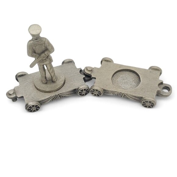 Vintage‎ Miniature Fort Pewter Train Car Policeman "Lasting Expressions" Ext Car - Picture 4 of 8